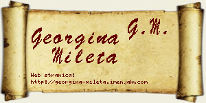 Georgina Mileta vizit kartica